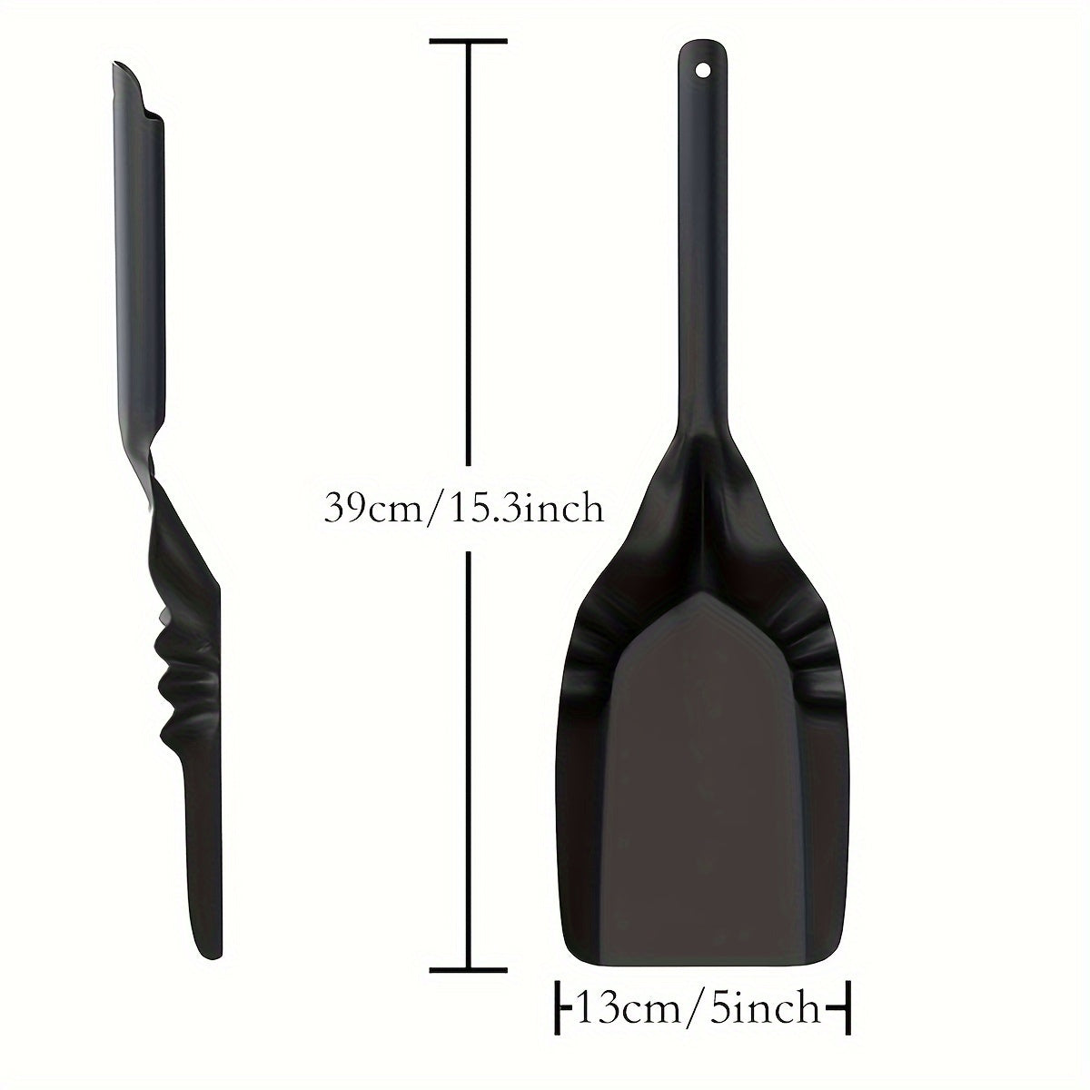 Metal Fireplace Ash Shovel for Heating and Air Purifiers, Durable and Compact
