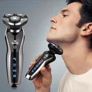 Electric Shaver USB Rechargeable 3D Floating Blade Stainless Steel Long Battery