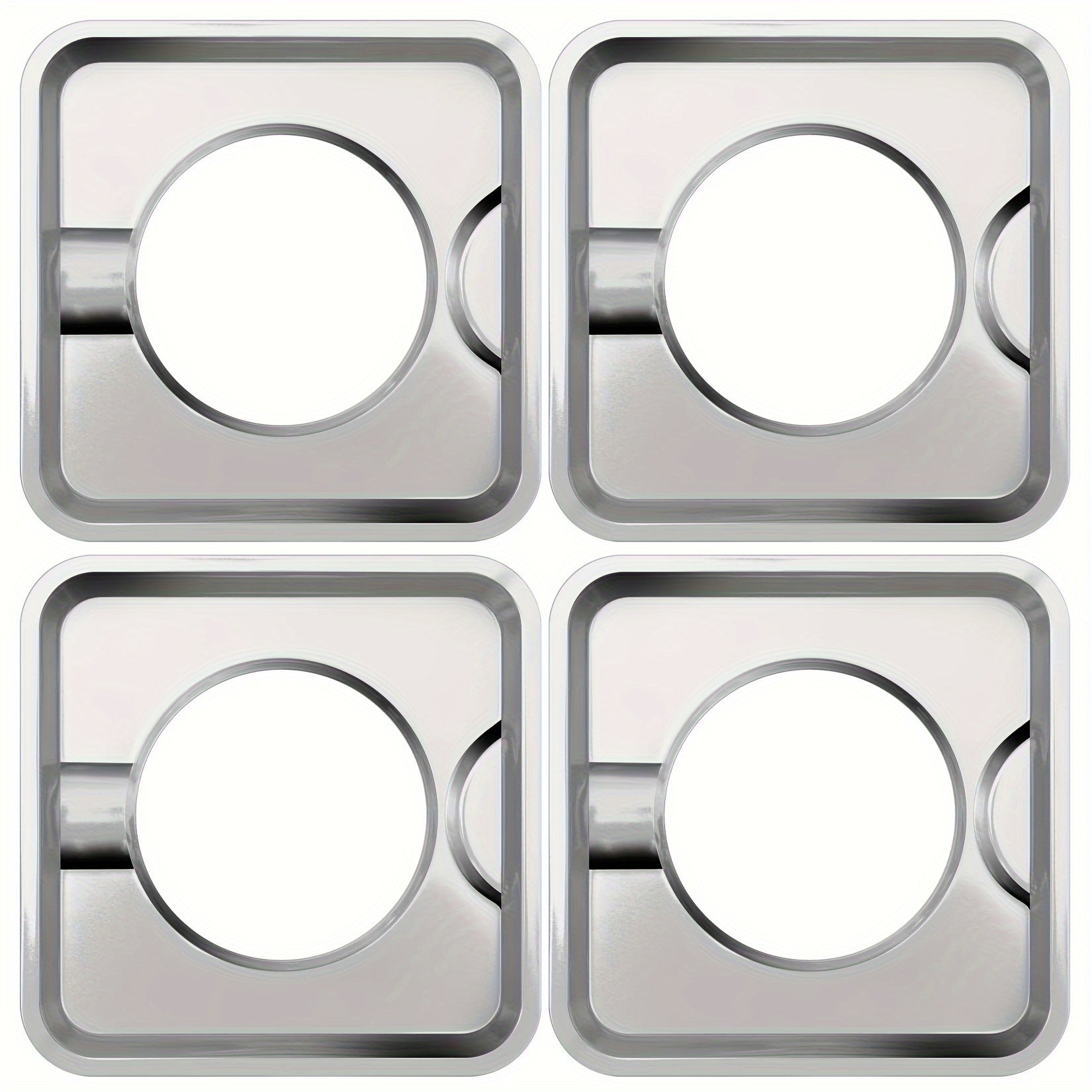 Gas stove base with square burner cover drip pan 19.48cm x 19.48cm fits WP786333 AP6011553 PS11744751
