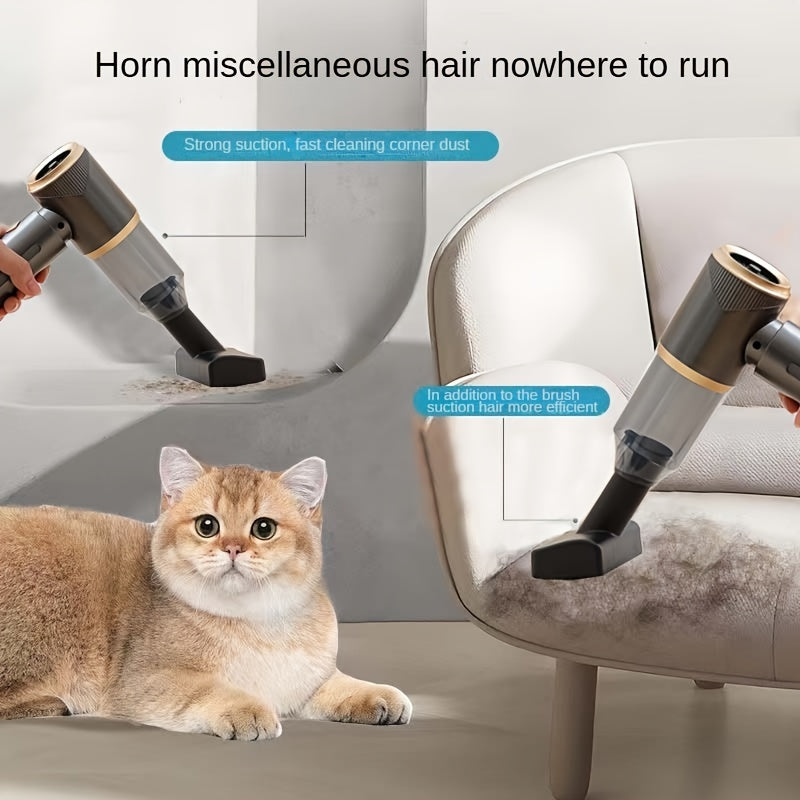 Handheld Vacuum Cleaner with USB Charging Strong Suction 200W Quiet Pet Hair Cleaning