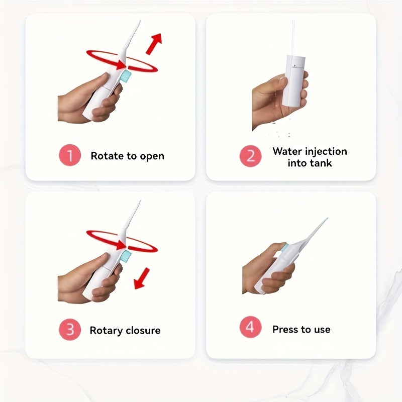 irrigador oral de alta presión portátil, limpia dientes, irrigador de agua para uso doméstico