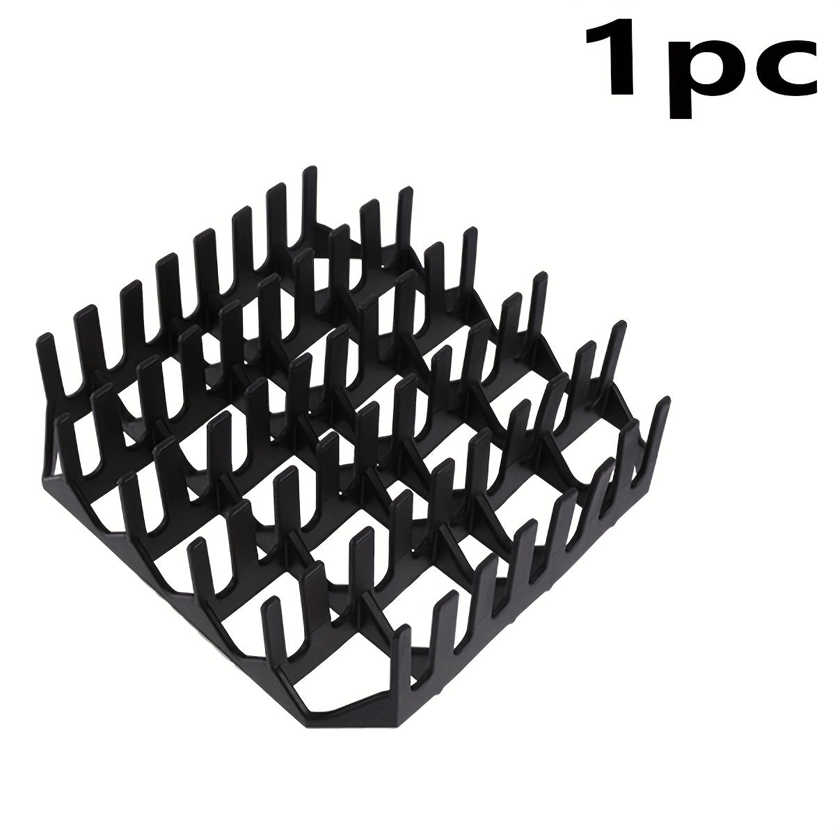 Square Silicone Air Fryer Accessories Set with Bacon Rack Cake Mold and Liner Black