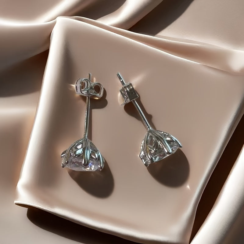 Ikki juft mashhur sakkiz yurak va sakkiz o'q super porloq D rangli Moissanite olmos 2 karat qorlash qoshniqlari - Rojdestvo va Sevgi kuni sovg'alari uchun mukammal. Erkaklar va ayollar uchun mos.