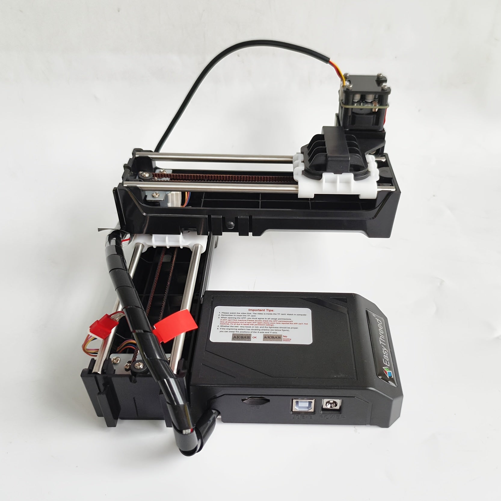 Лазерный гравер для начинающих, беспроводной, рабочая зона 100x100 мм, совместим с Android и iOS