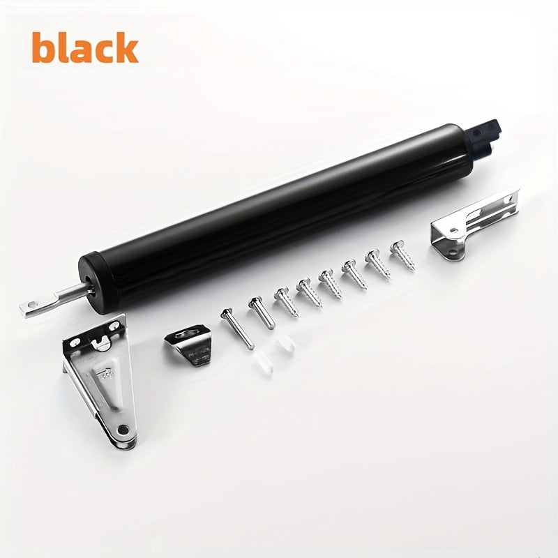 Automatic Household Door Closer with Silent Buffer in Black Silver White Coffee for Wooden Doors