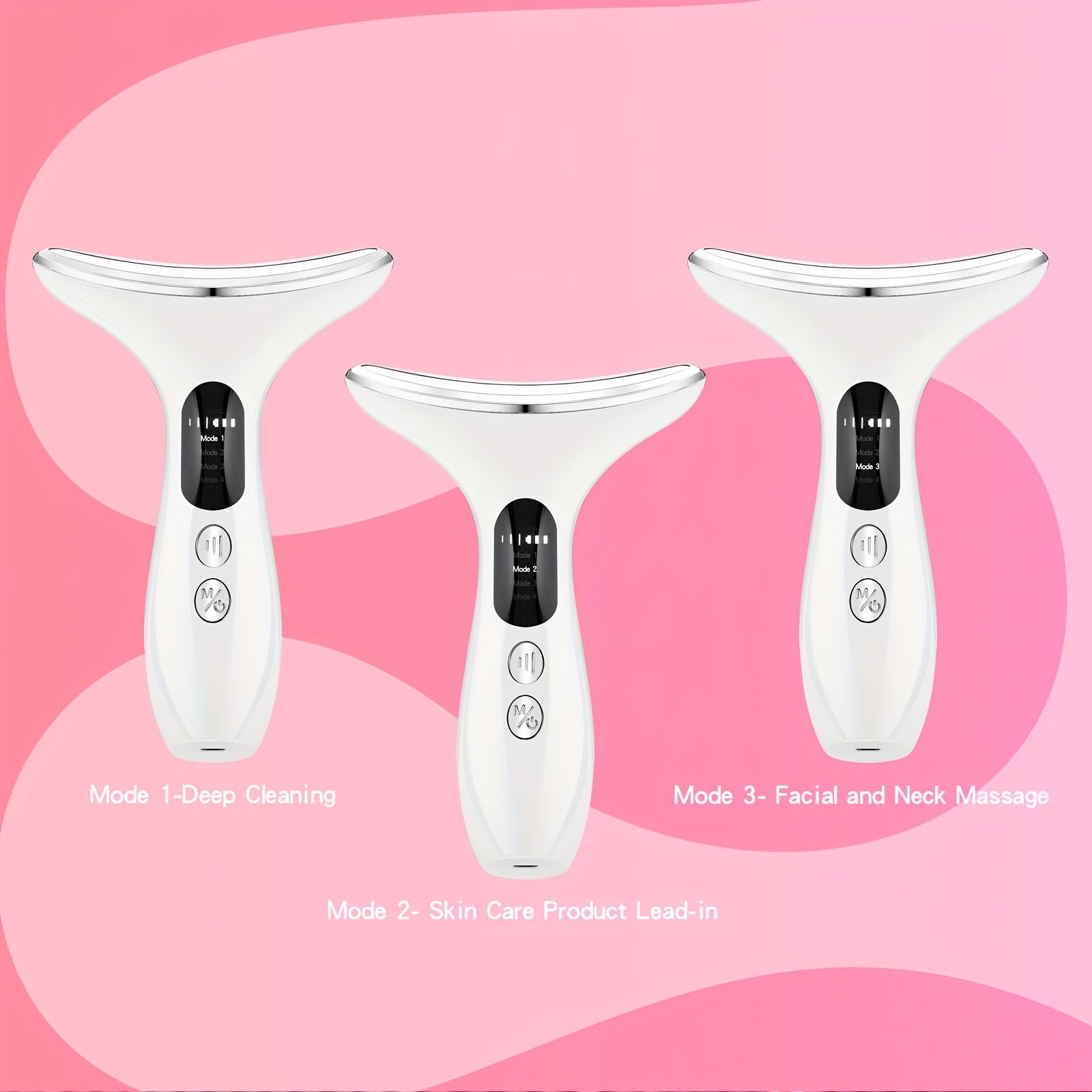 Masajeador facial y de cuello para mujer, recargable por USB, cuidado de la piel, regalo