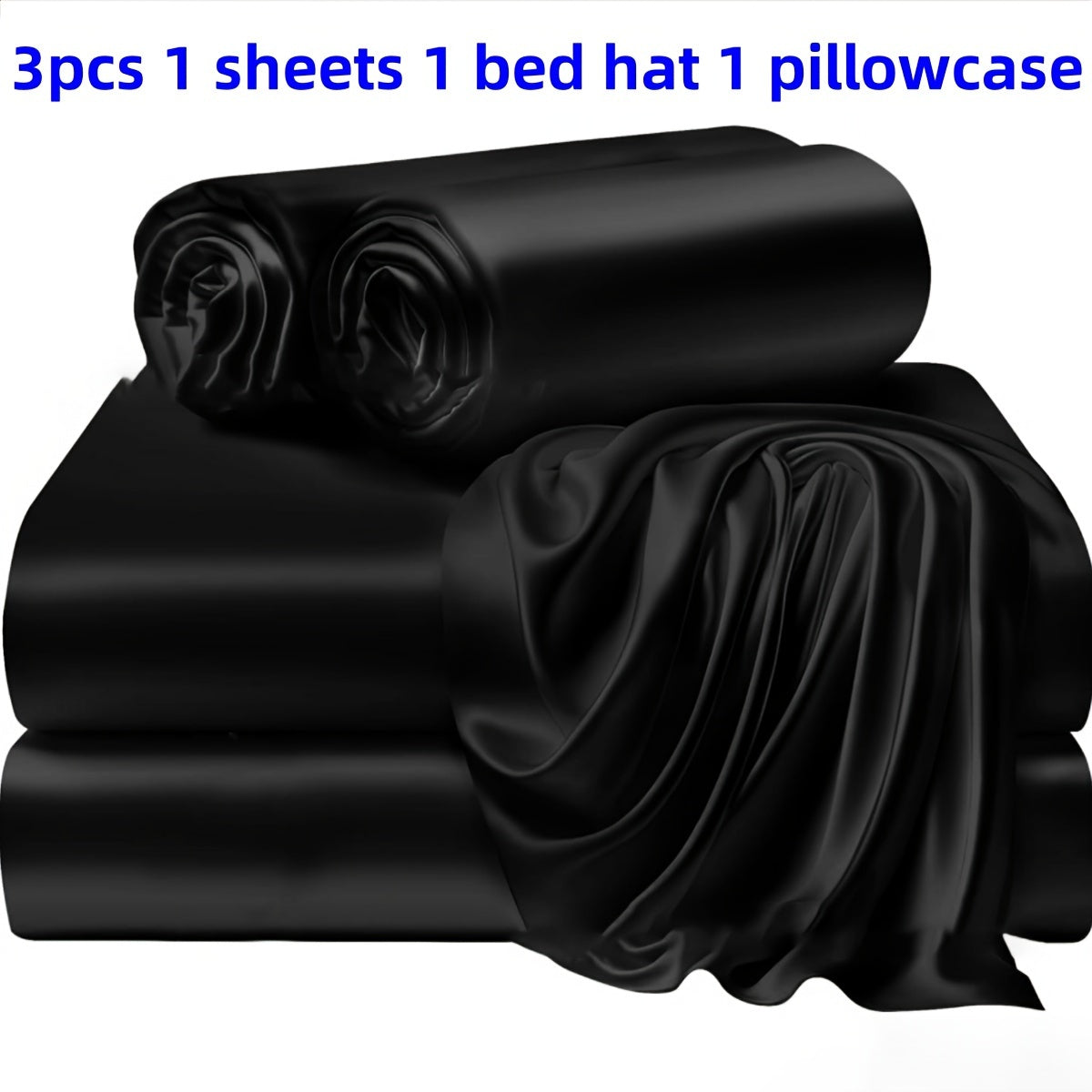 Solid Color Bed Sheets and Bed Skirts Set with Pillowcases - Soft and Silky Bedding