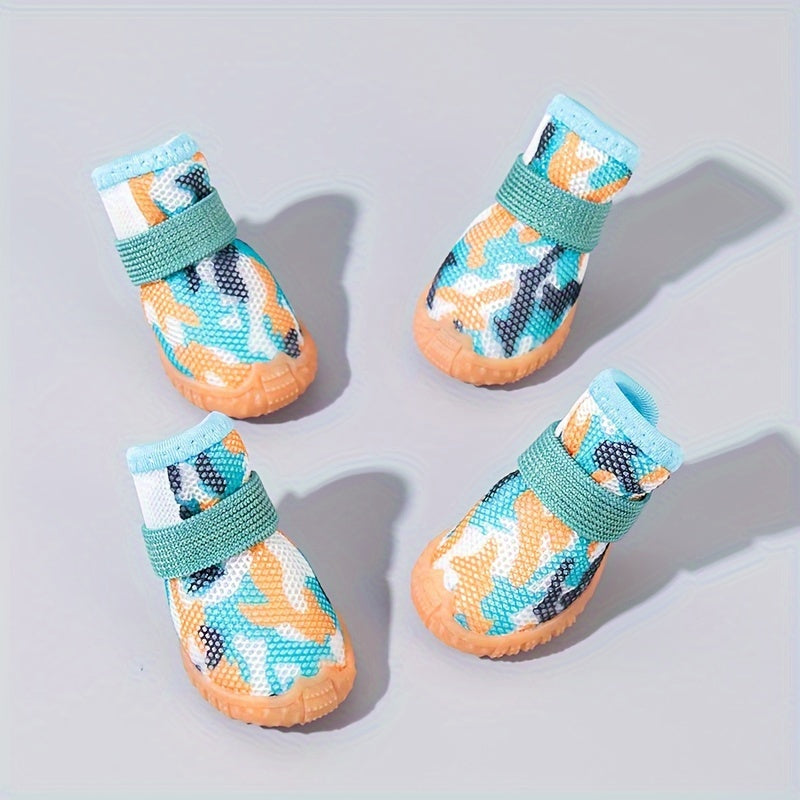 Dog Shoes for Small Dogs Breathable Non-Slip Dirt-Resistant Elastic All-Season