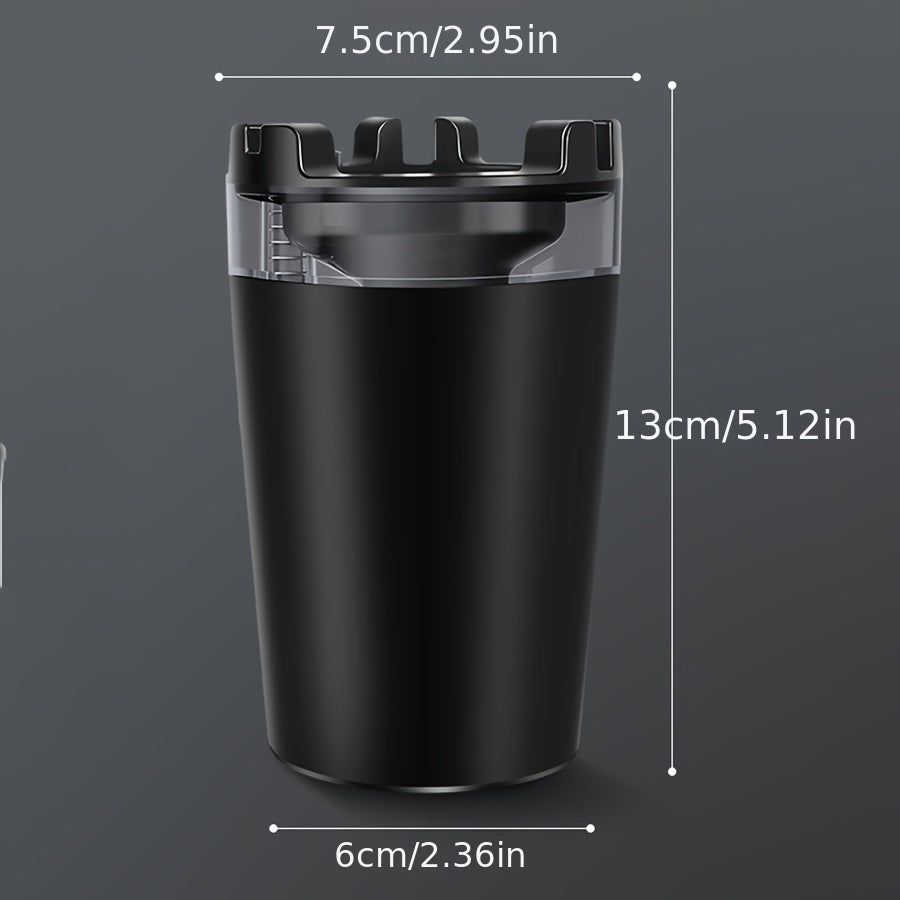 Portable Cup-Shaped Ashtray with Water Tank for Home and Car Use