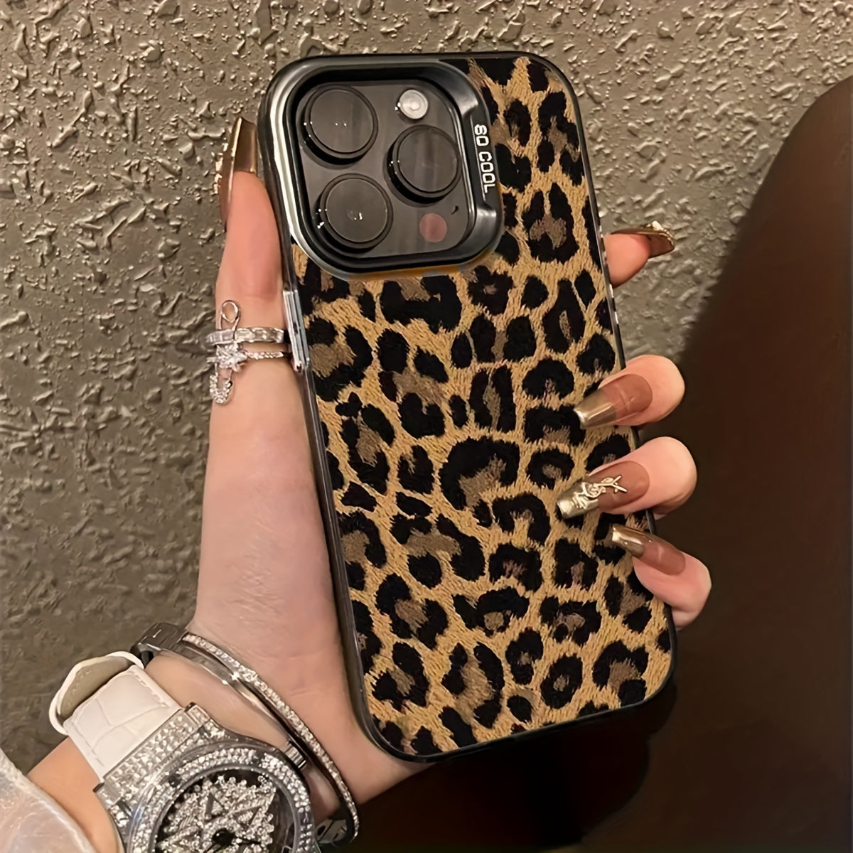 Leopard Print Full-Screen Soft Shell Phone Case for iPhone 7/8 Plus and Other Models