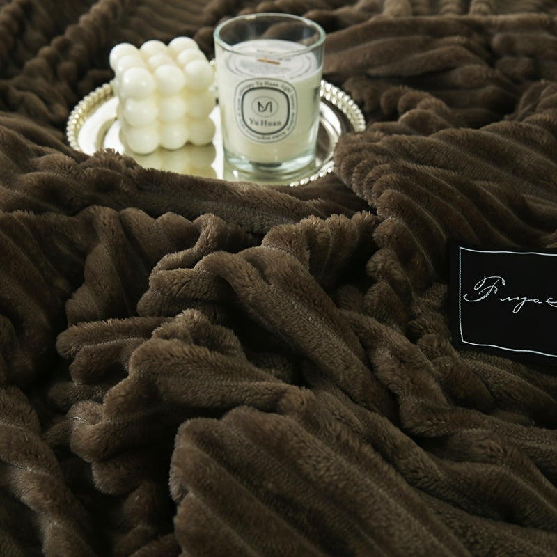 Manta de color sólido de terciopelo de leche con funda de almohada para sofá y dormitorio