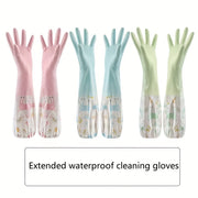 Uzoq uzunlikdagi silikon tozalash qo'lqoplari, suv o'tkazmaydigan, ikkala qo'l uchun mos, oshxona, hammom, avtomobil yuvish va uy ishlariga xavfsiz, kuchli va ko'p maqsadli tozalash aksessuarlari, har bir uy uchun zarur, mukammal Thanksgiving sovg'asi.