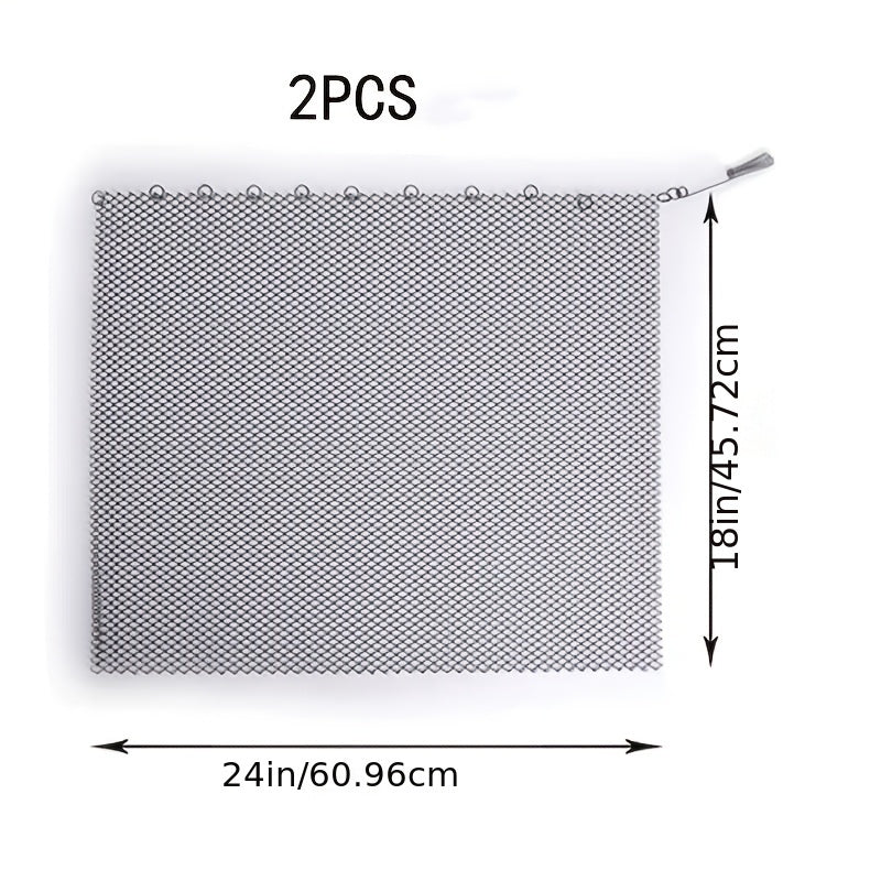 2 piezas de cortinas de malla para chimenea, pantalla de fuego de alta resistencia, herramienta, protector de alfombra