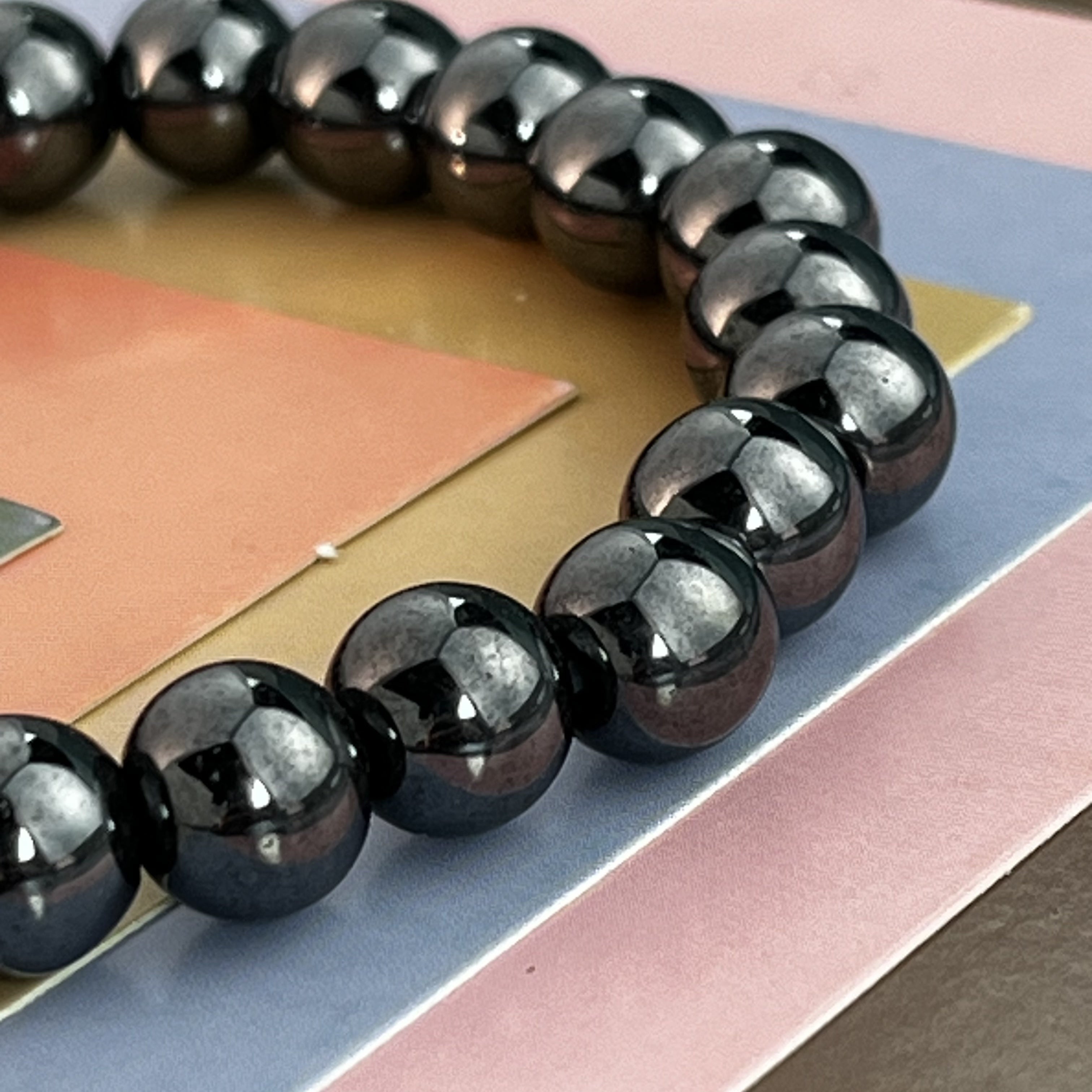 Women’s Bohemian Natural Stone Beaded Bracelet 8mm Energy Stone Gift Box