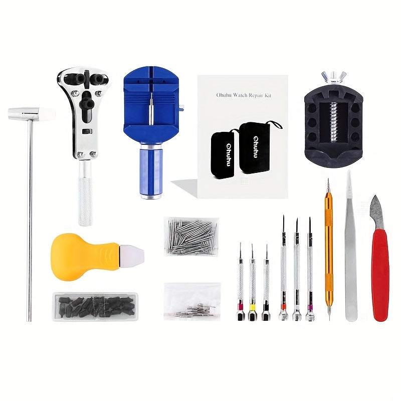 Watch Repair Tool Set 147 Pieces with Case, Battery Replacement, Spring Bar, Strap Link Tools