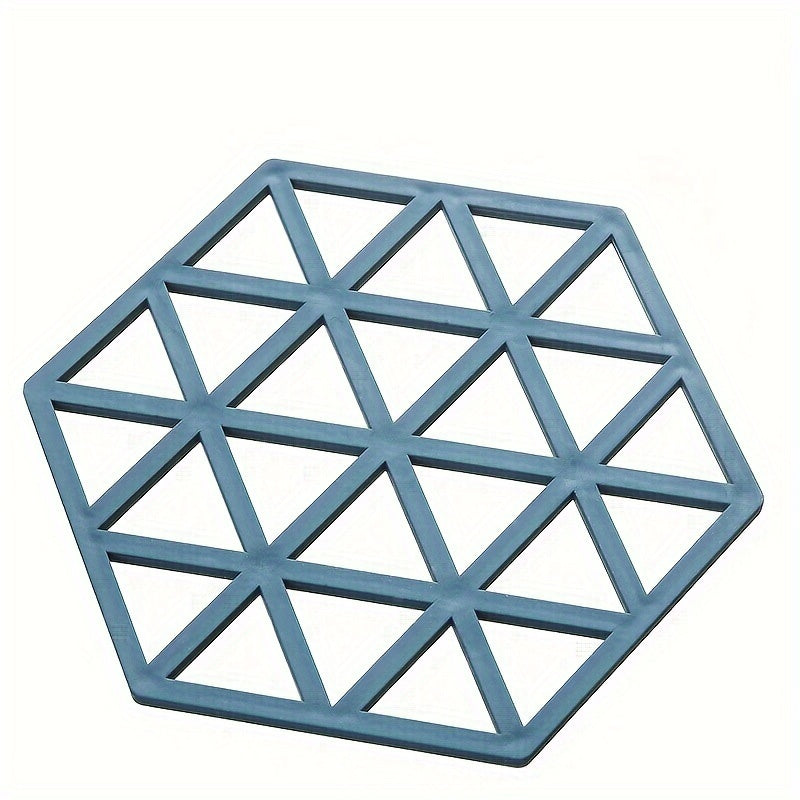 Set of Plastic Cubby Shelf Coasters with Geometric Pattern, Heat-Resistant, Non-Slip