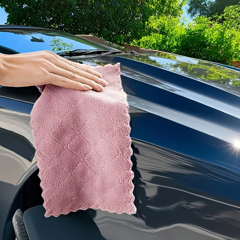 10 Pieces Car Cleaning Towels, Absorbent, Durable Washing Cloths