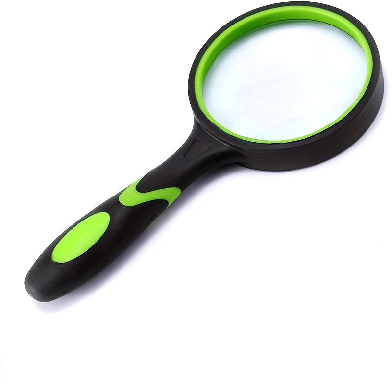 Elderly Handheld Magnifying Glass 10X Reading Lens Compact Clear