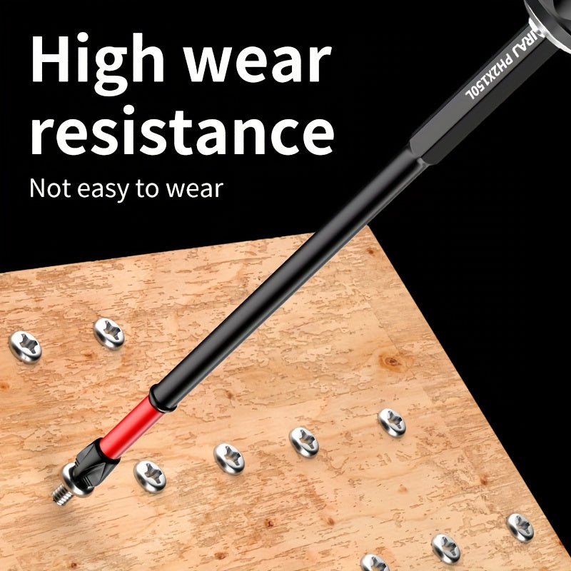 3/8/15pcs S2 Cross High Hardness Anti-slip Screwdriver Extension Set