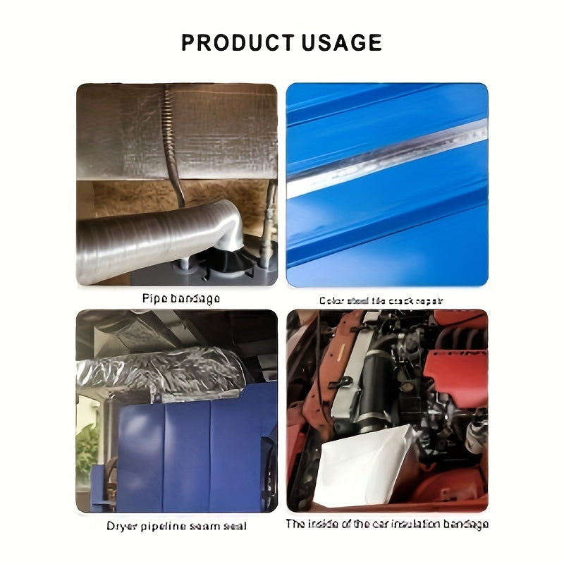 Самоклеящаяся алюминиевая теплоизоляционная лента для противопожарных стен и изоляции