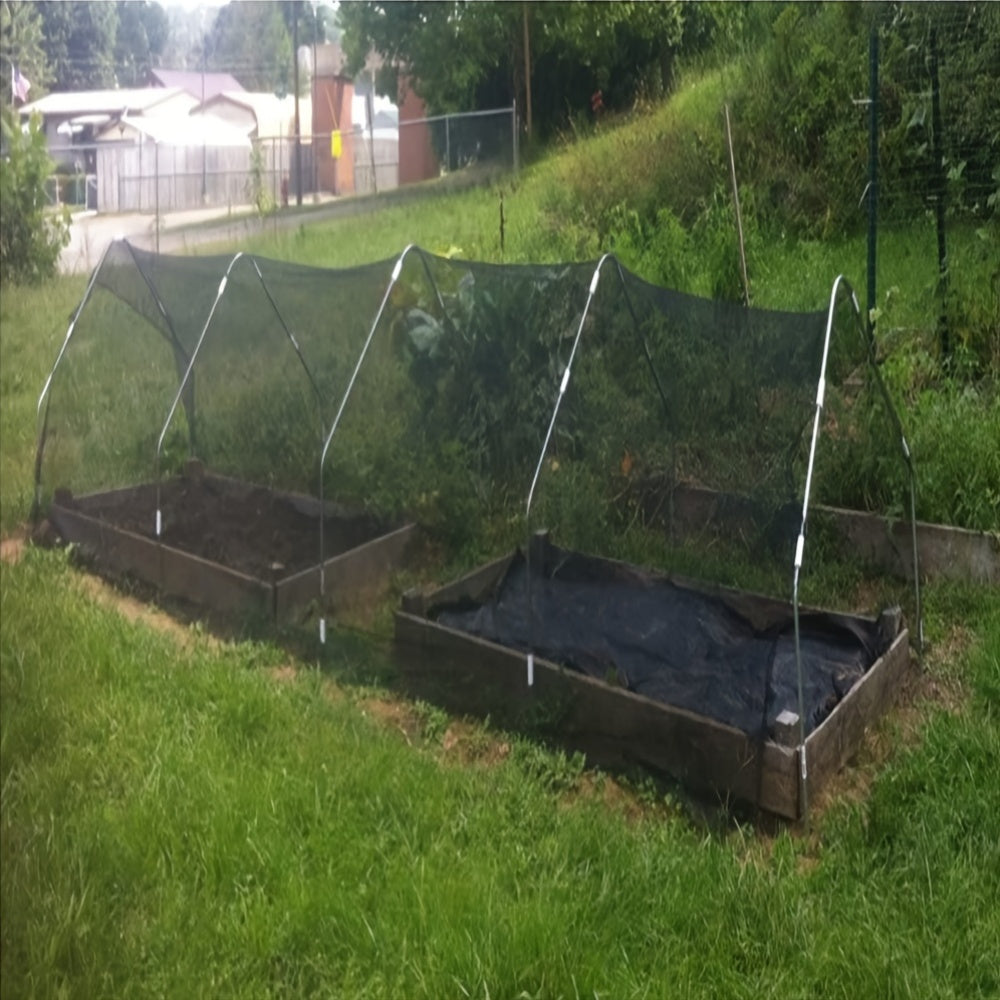 Black Shade Net 6.1x6.1m with 20 Tie Strips Garden Sun Protection Heat Insulation