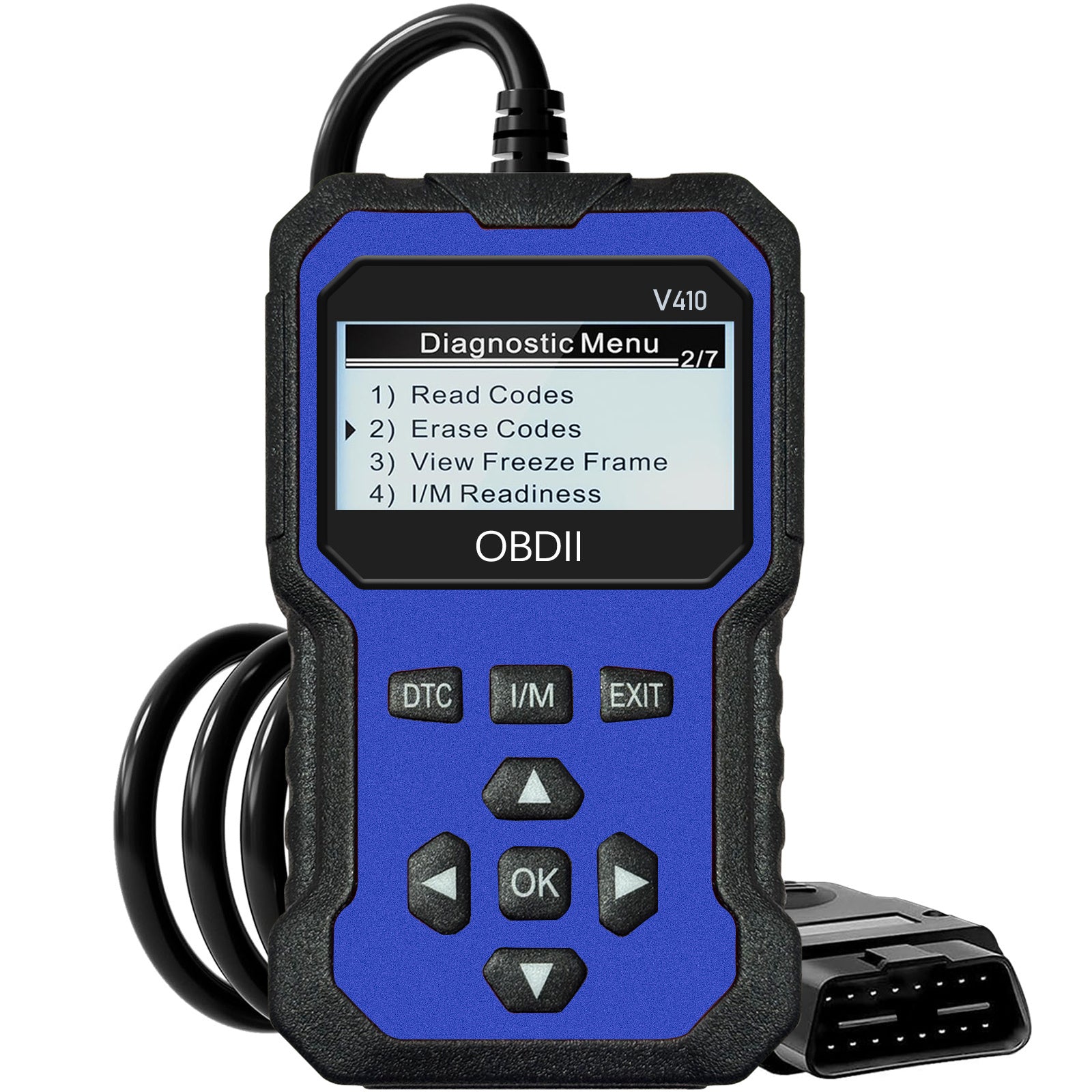 Universal OBD II skaner avtomobil dvigatelining nosozlik kodlarini o‘qish va diagnostika asbobi