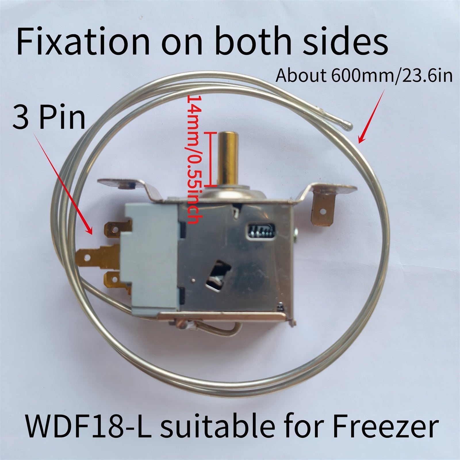 Termostato de refrigerador de metal WDF20-L para enfriamiento eficiente, instalación fácil