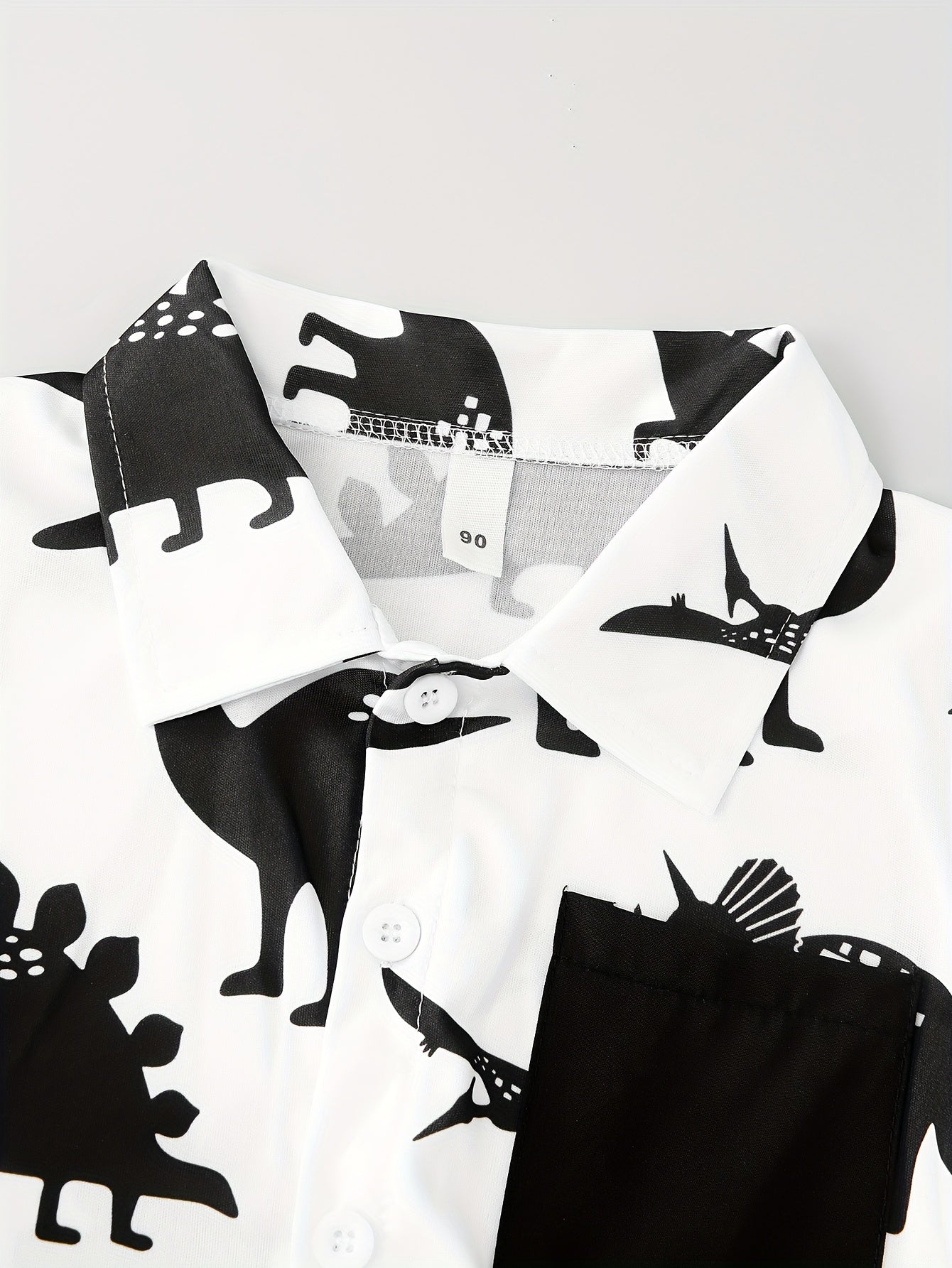 Kids Boys Summer Dinosaur 3-Piece Set Shirt Hat Shorts Casual Vacation Outdoor