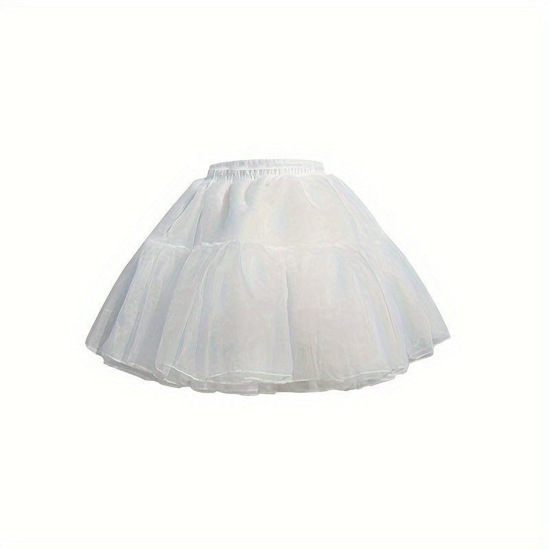 Women’s Soft Tulle Petticoat Skirt with 4 Layers and Boneless Design