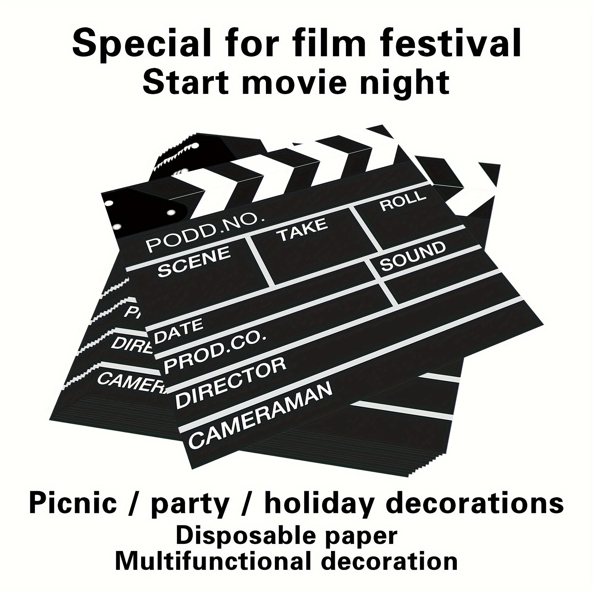 20 Disposable Paper Towels with Creative Designs for Movie Night and Party Decor