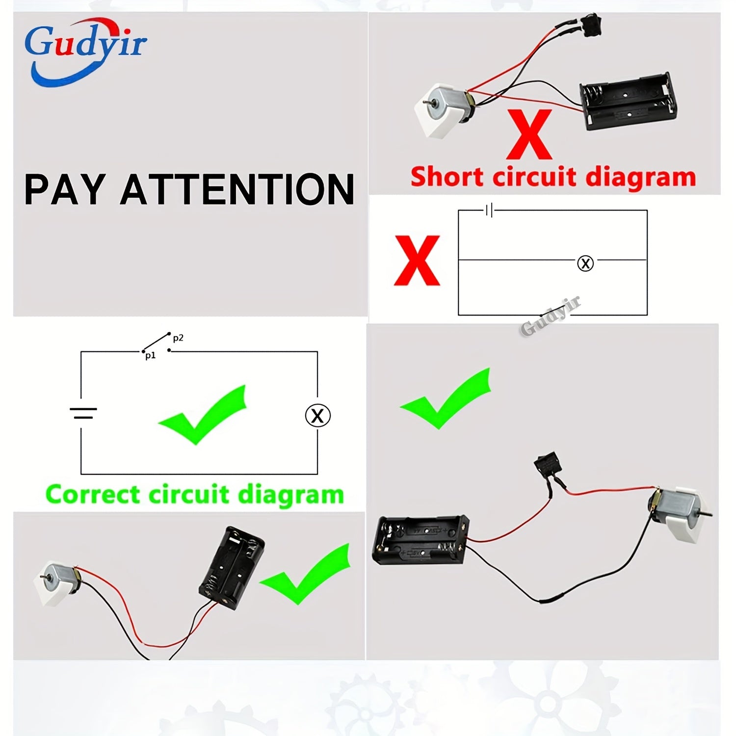 Мини-DC моторы 3В-6В, упаковка из 15 штук, для самодельных игрушек, ветряных турбин, ручных генераторов