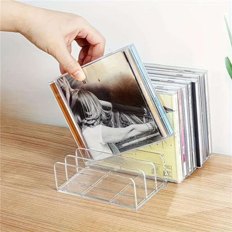 Clear DVD CD Storage Rack Organizer for Home Office Cosmetics and Blushes