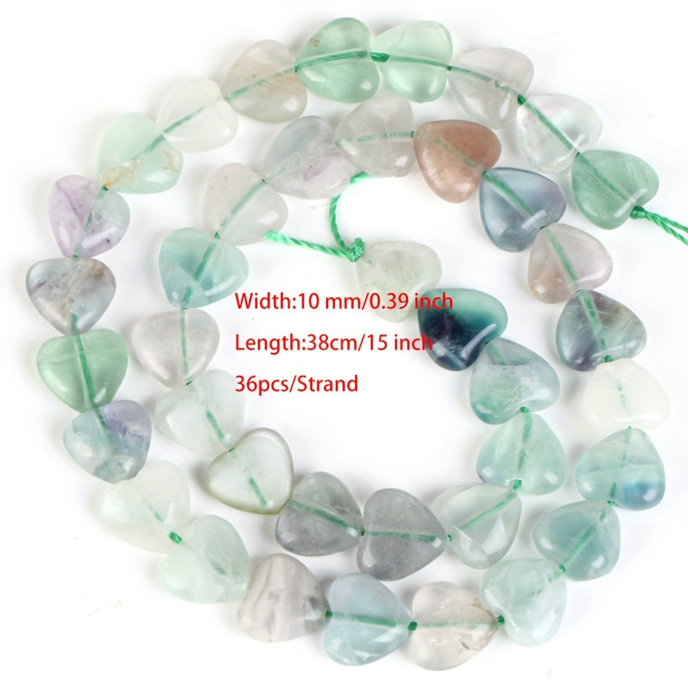 Heart-Shaped Stones Set 10mm Rose Quartz Lapis Lazuli Amazonite for Jewelry Making