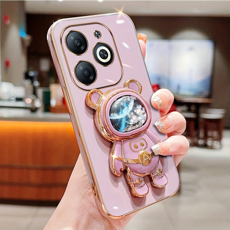 Shockproof TPU Phone Case with Anti-Drop Protection and Built-in Holder for Spark Series Models