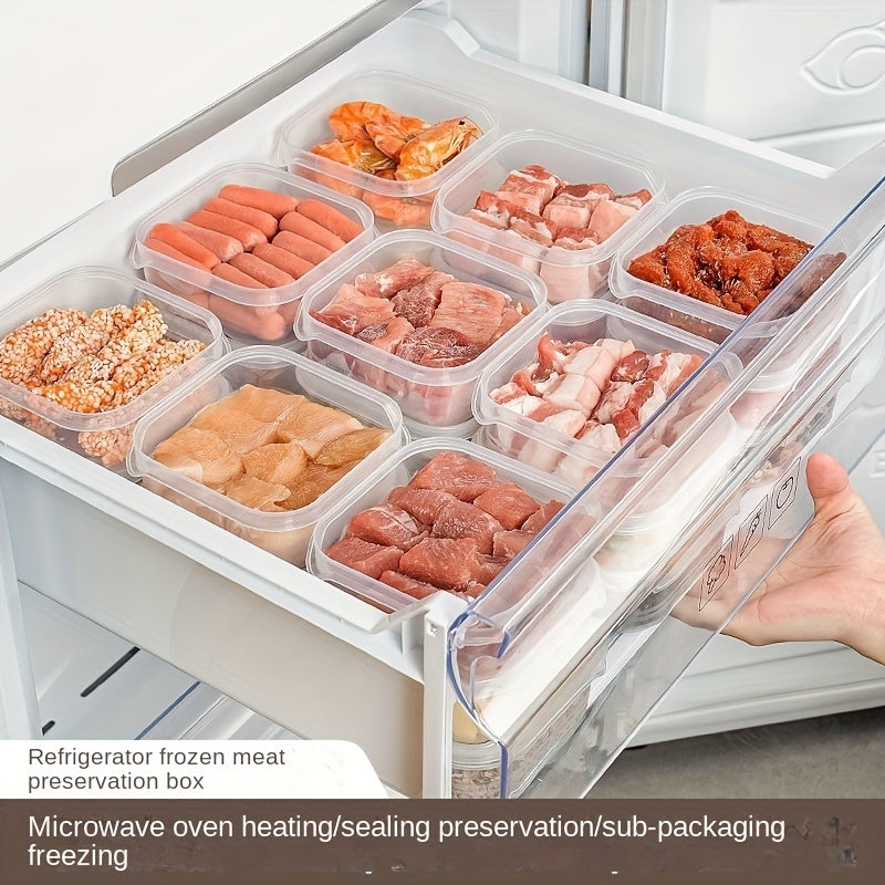 Clear Food Storage Containers Set with Locking Lids for Refrigerator Fruits Vegetables