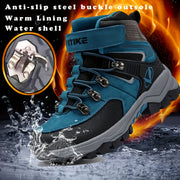 Kids Winter Hiking Boots Boys Girls Waterproof Warm Lining TPR Sole Outdoor Trekking