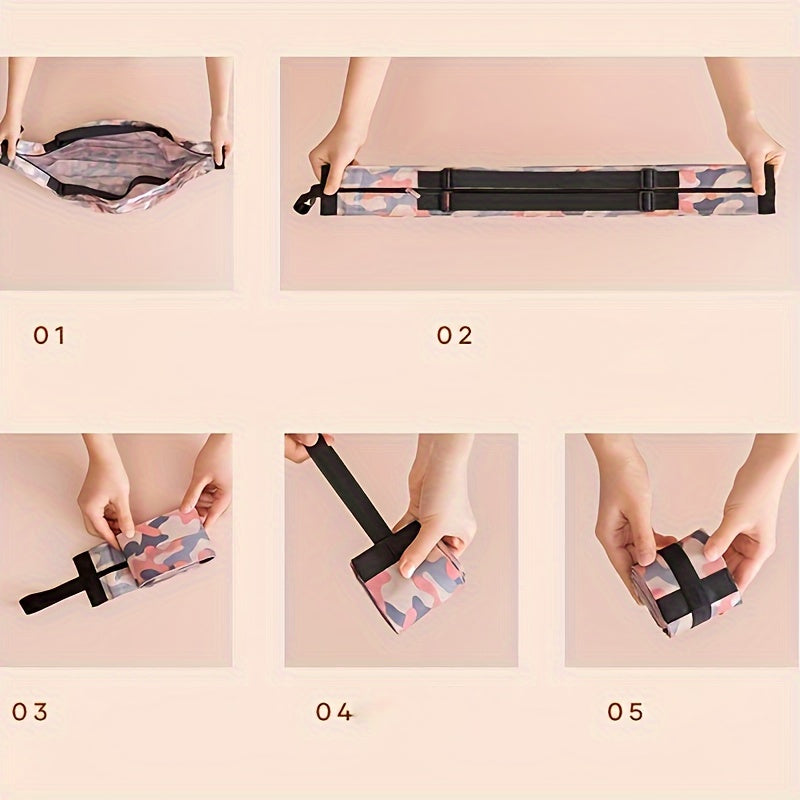 Foldable Shopping Bag with Large Capacity for Grocery and Travel Use