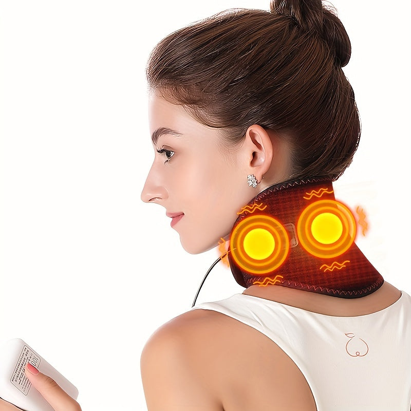 Almohadilla de cuello con calefacción USB para uso en casa y al aire libre, con tres niveles