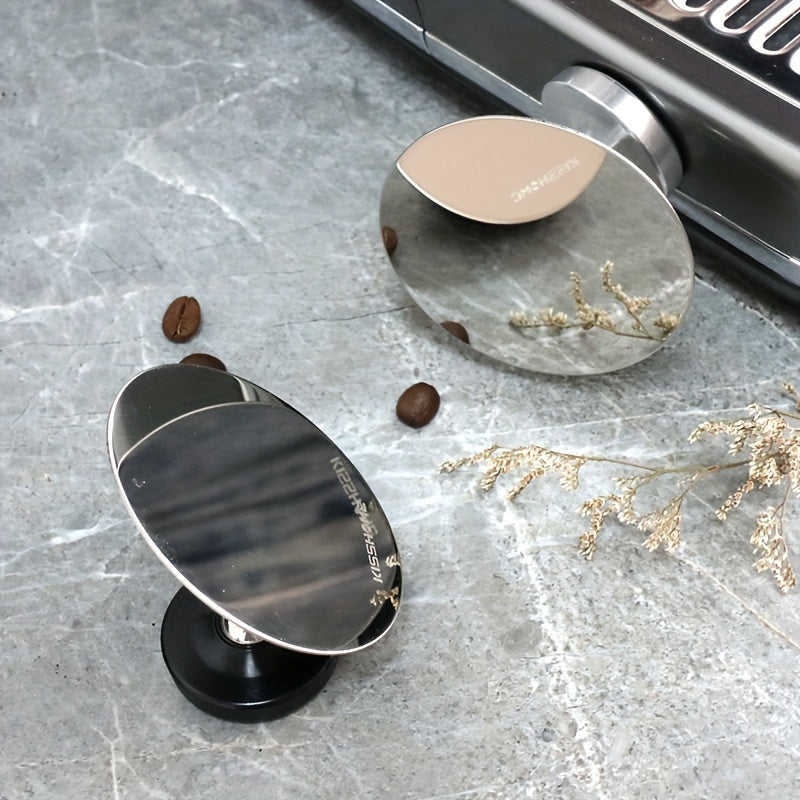 Stainless Steel Bottomless Portafilter with Magnetic Base for Espresso Monitoring