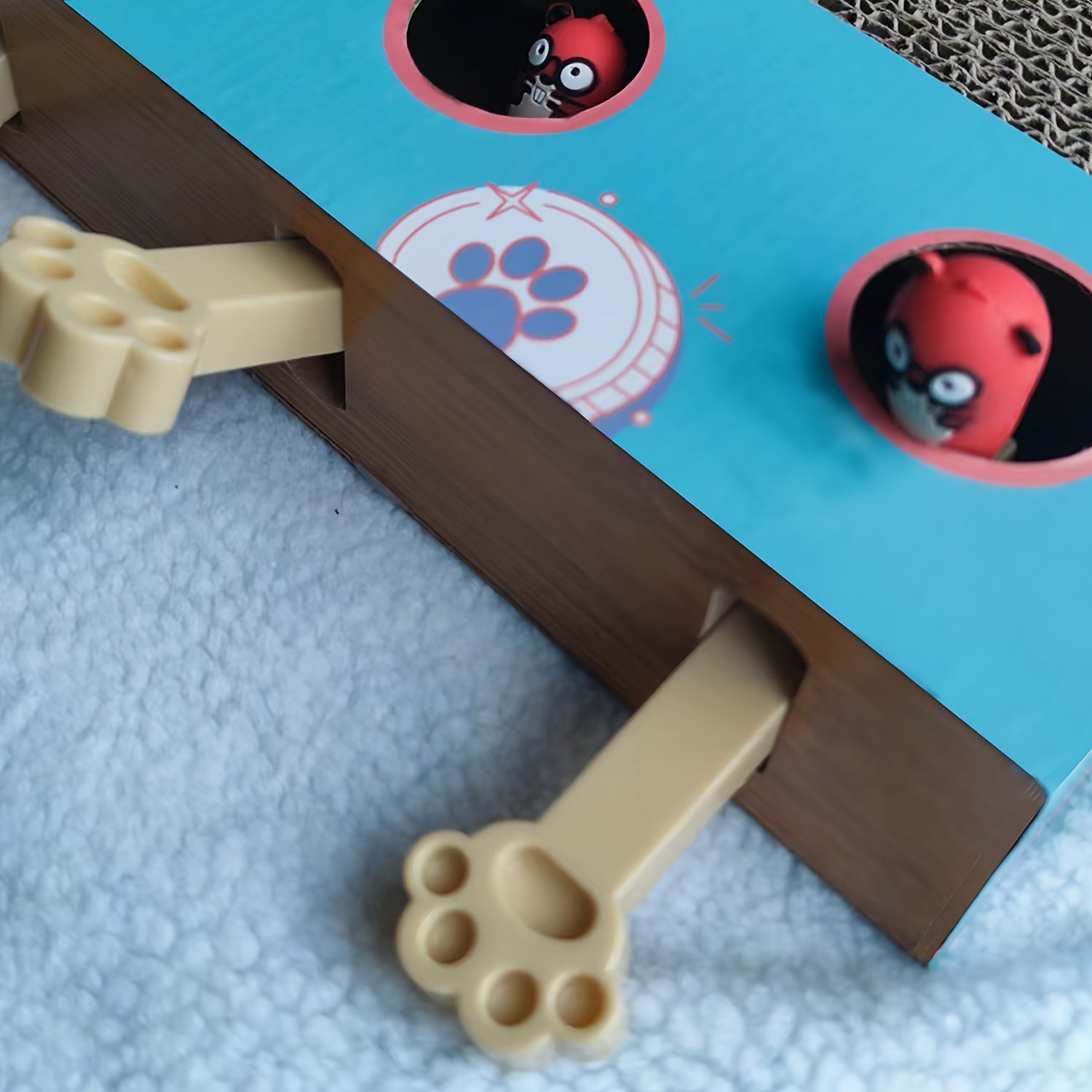 Durable Cardboard Cat Play Board Interactive Toy with Scratching Surface