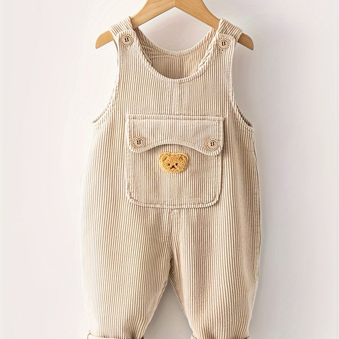 Детские комбинезоны из вельвета с карманами с животным принтом, универсальные, свободный крой