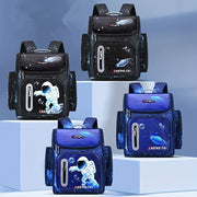 Waterproof School Backpack for Teens Cartoon Astronaut Large Capacity Lightweight Polyester