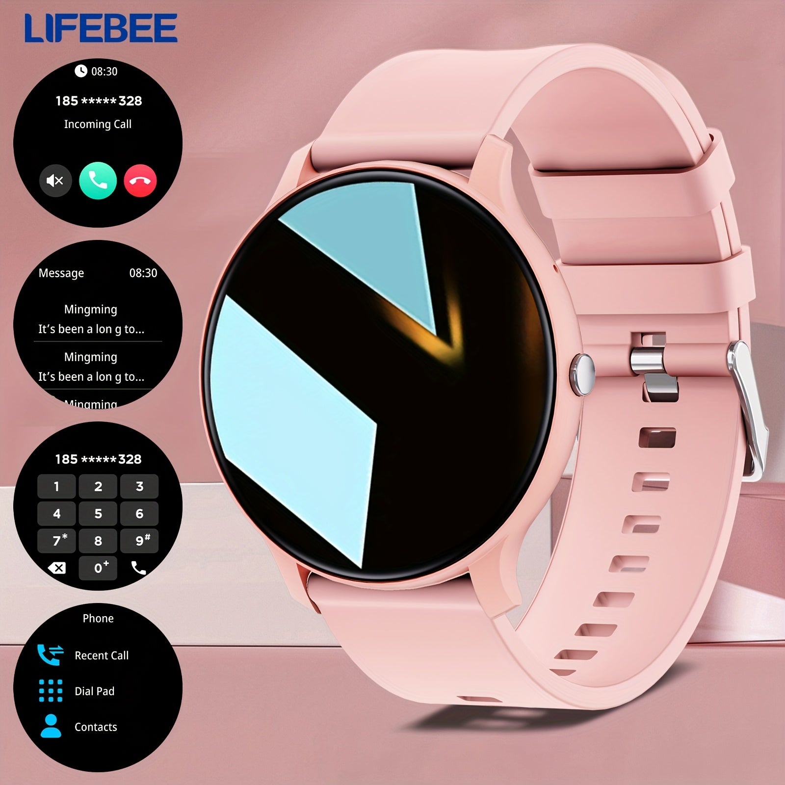 2024 Smartwatch Answer Calls Fitness Tracker 100+ Exercise Modes Wireless USB Charging