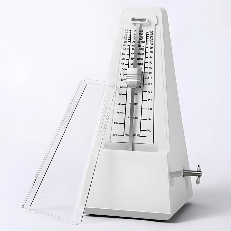 Aniq vaqtni belgilash uchun mustahkam ABS plastik mexanik metronom, bir nechta ranglarda mavjud.