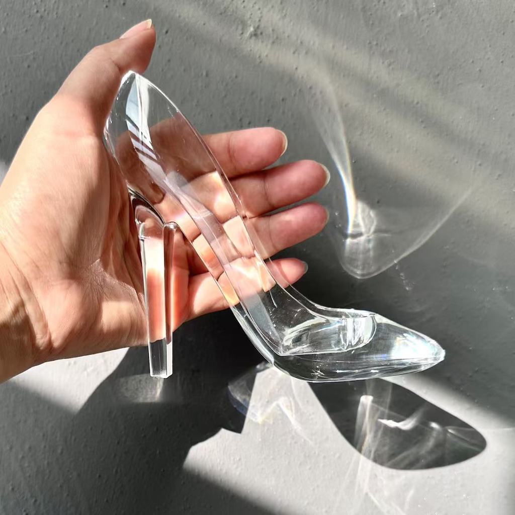 Women's Clear Acrylic High Heel Pumps for Wedding and Decor