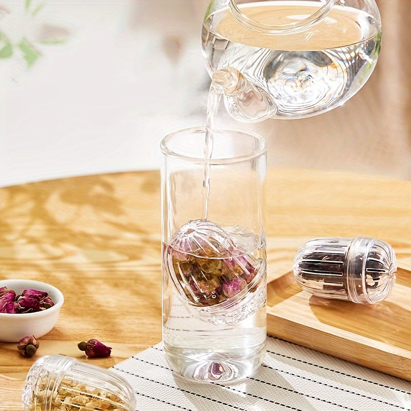 Set of 4 Reusable Tritan Tea Infusers for Loose Leaf and Herbal Teas