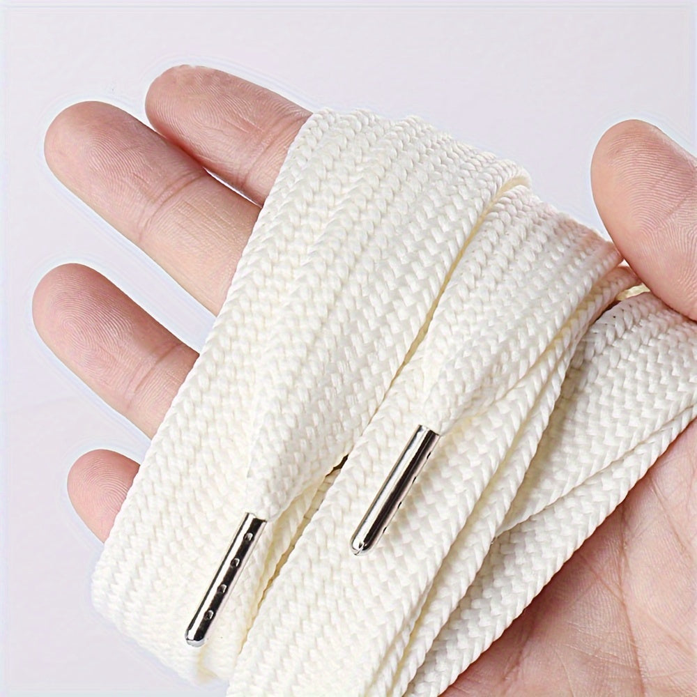 Flat Shoelaces with PVC Tips for Sneakers Casual and Outdoor Shoes