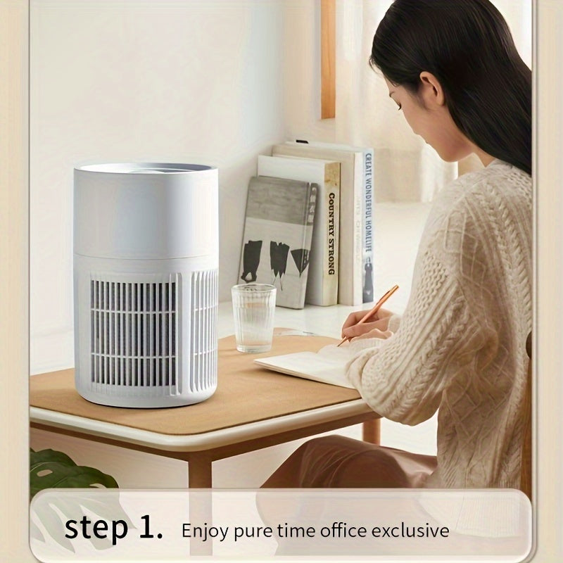 USB-Powered Air Purifier 360° Whole House HEPA Filter for Home Office