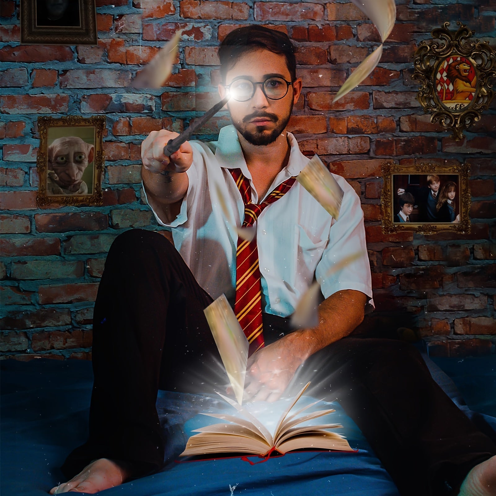 Набор аксессуаров для костюма винтажного волшебника, включающий 17 предметов для Хэллоуина, косплея и вечеринок