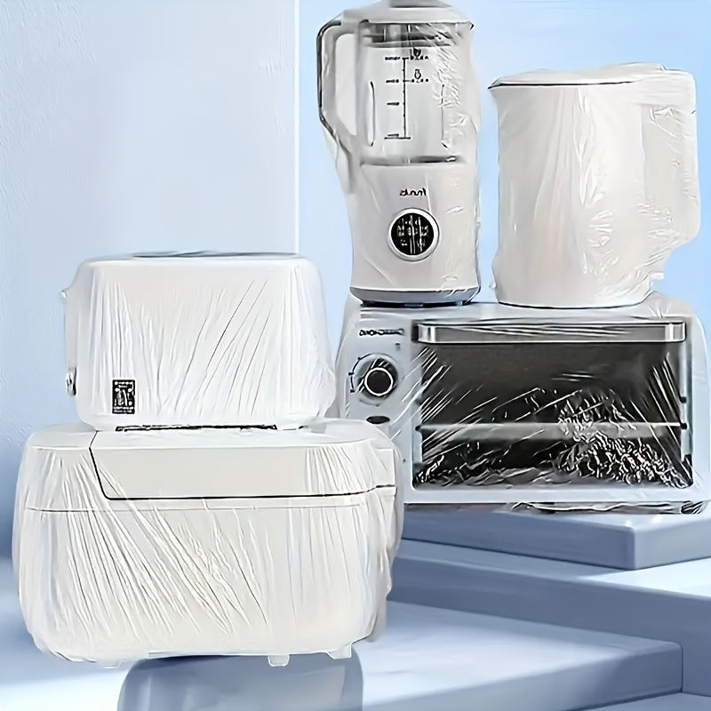 Clear Plastic Dust Covers for Small Appliances Microwave Oven Rice Cooker Monitor Vacuum Cleaner Set of 10